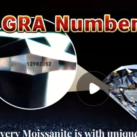 1 Carat Moissanite, S925 Sterling Silver Ring, Size 7 - Picture 7 of 8